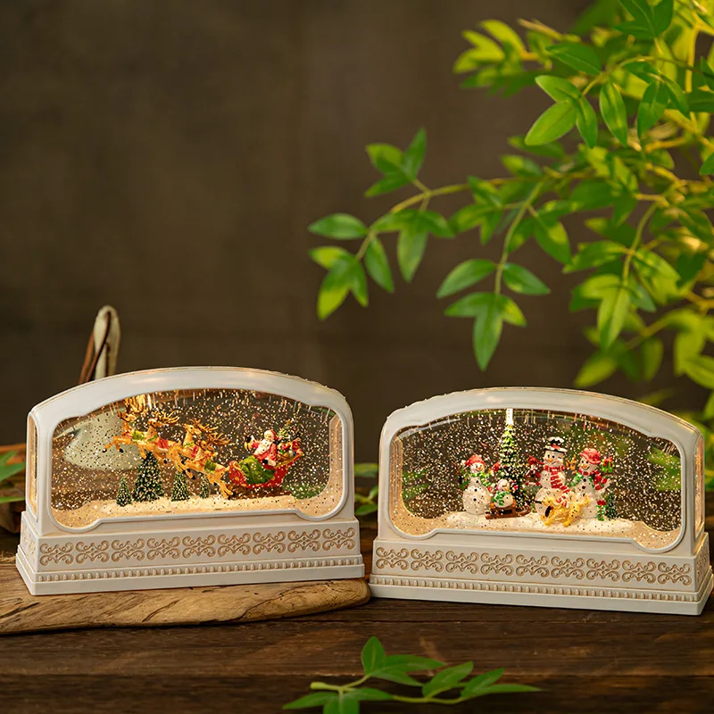 Rectangular Resin Snow Globe M - Snow Globe Musical のレビューと価格