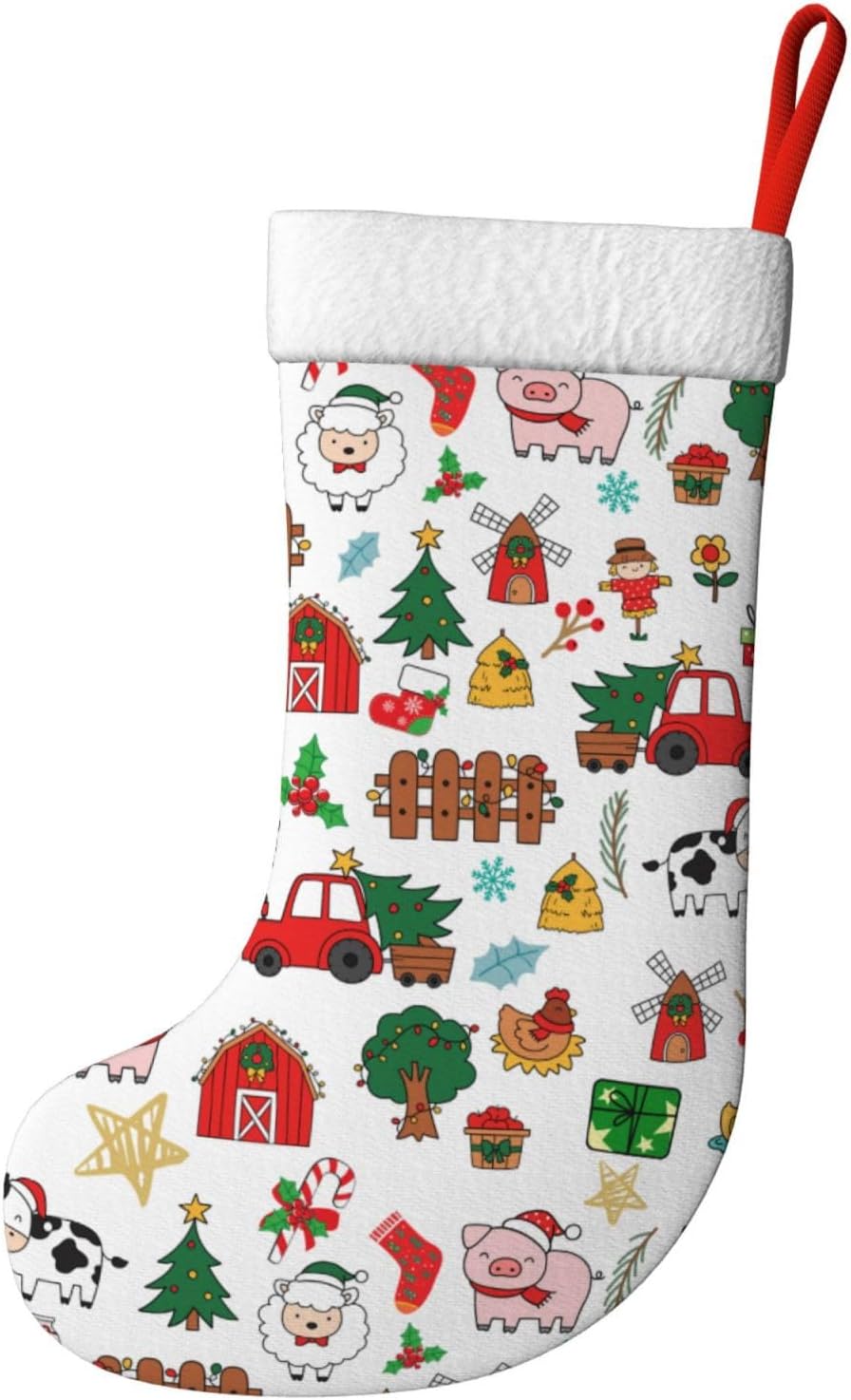 Farm Animals Christmas Stockin - Christmas Stocking Hanging のレビューと価格
