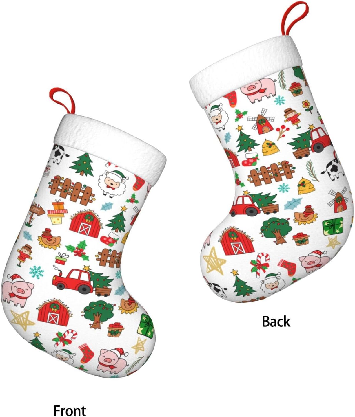 Farm Animals Christmas Stockin - Christmas Stocking Hanging のレビューと価格