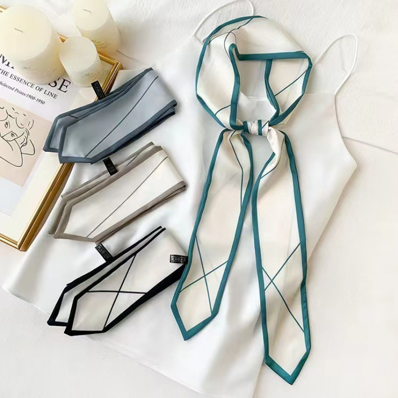 Versatile silk scarf, thin, lo - Ribbon Bow Gift のレビューと価格