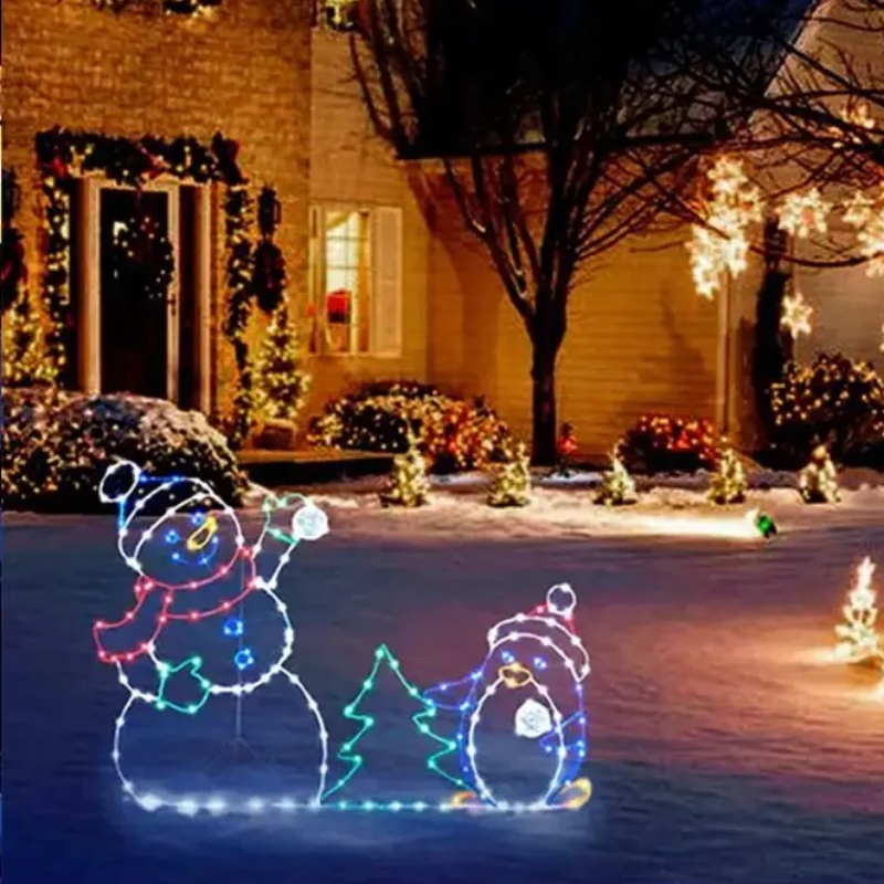 Animated LED Snowman Ornament  - Christmas Lights Outdoor のレビューと価格