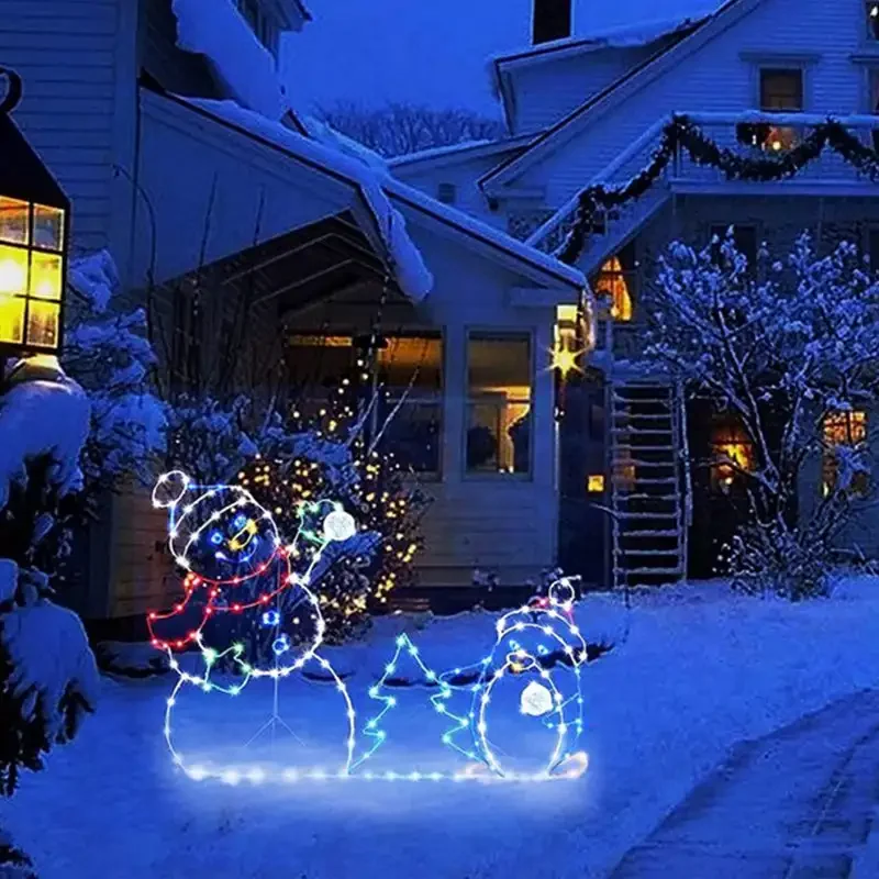 Animated LED Snowman Ornament  - Christmas Lights Outdoor のレビューと価格