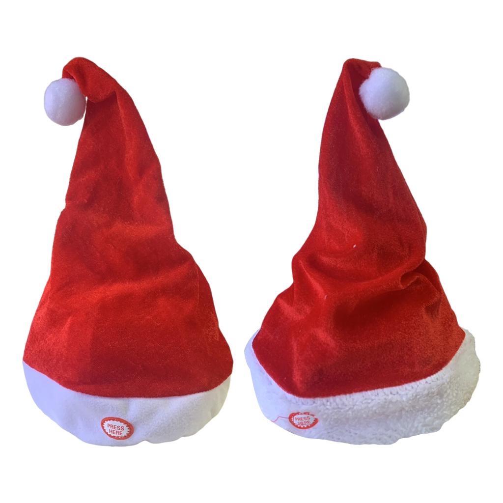 Singing Dancing Santa Hats Dec - Santa Hat Plush のレビューと価格
