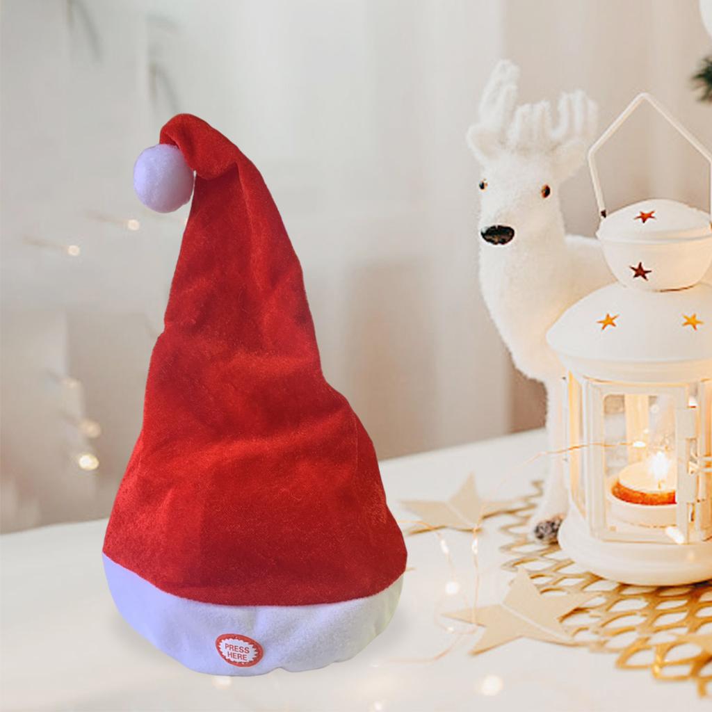 Singing Dancing Santa Hats Dec - Santa Hat Plush のレビューと価格