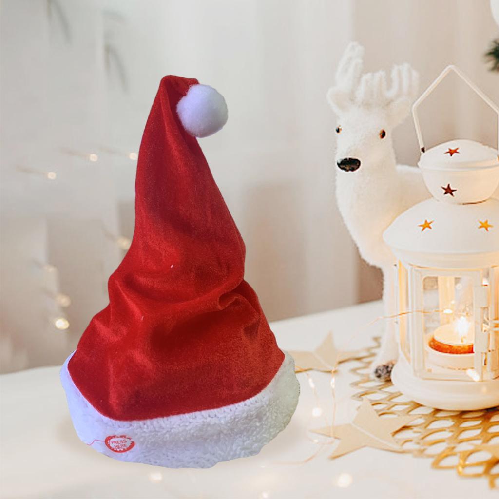 Singing Dancing Santa Hats Dec - Santa Hat Plush のレビューと価格