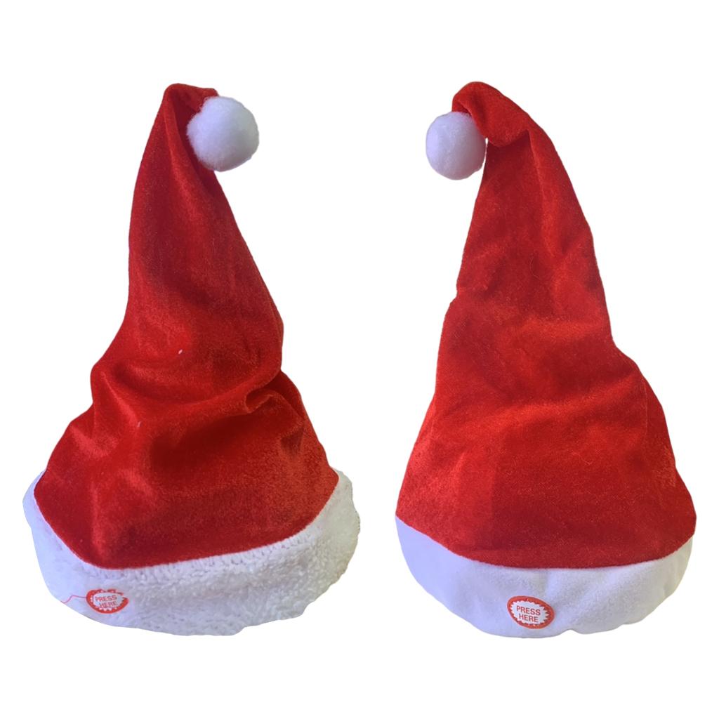 Singing Dancing Santa Hats Dec - Santa Hat Plush のレビューと価格
