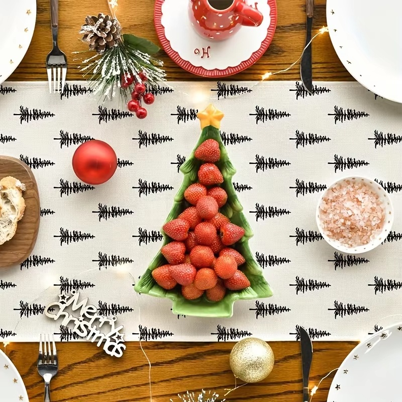 Minimalist Christmas Tree Tabl - Christmas Table Runner のレビューと価格