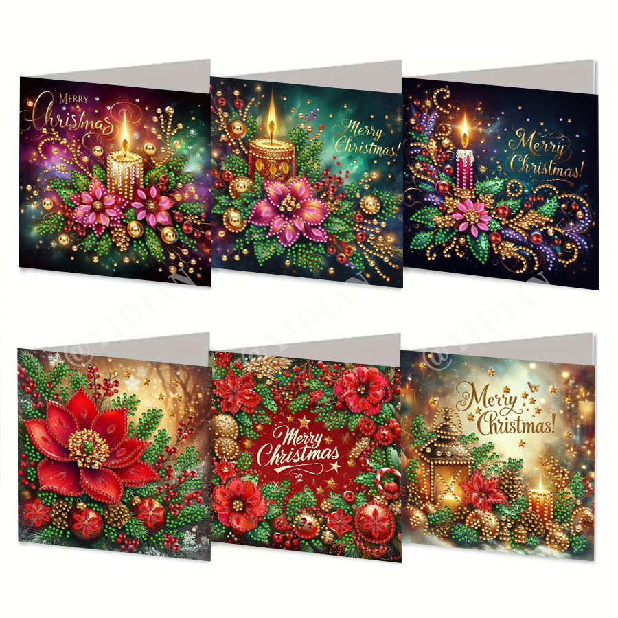 6-piece Christmas diamond pain - Holiday Candle Set のレビューと価格