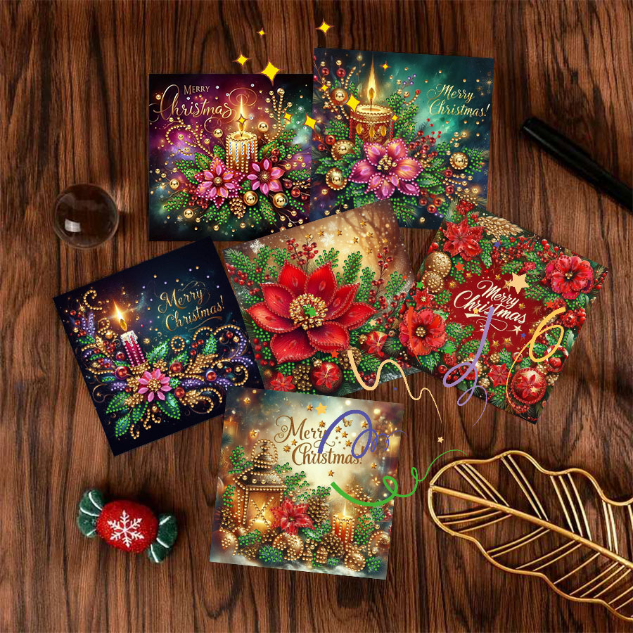 6-piece Christmas diamond pain - Holiday Candle Set のレビューと価格