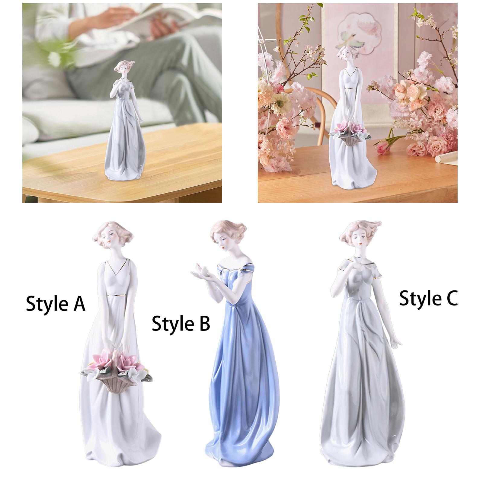 Porcelain Lady Statue Centerpi - Nutcracker Figurine のレビューと価格