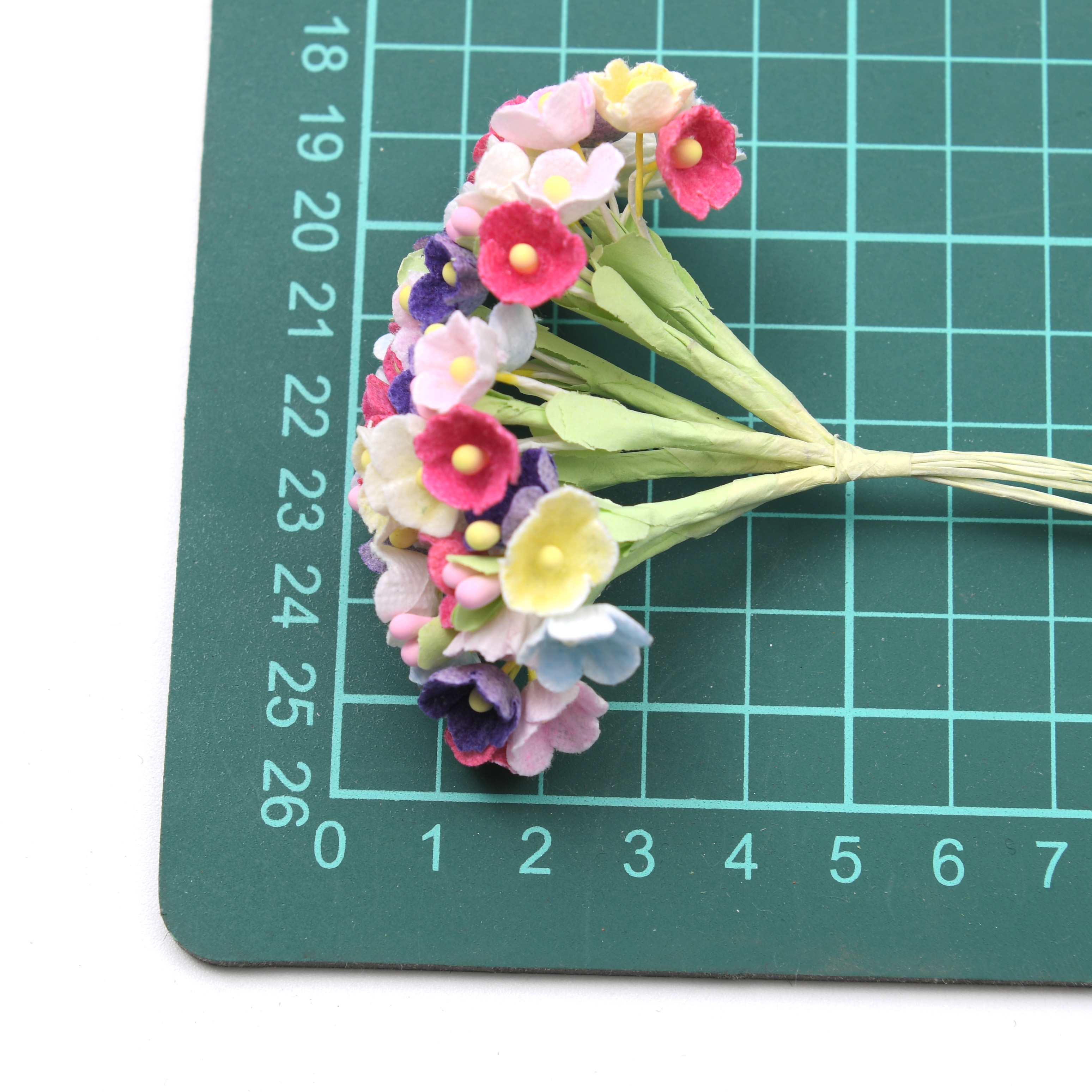 8pcs/1bunch Mini Paper Rose Fl - Christmas Wreath Fake のレビューと価格