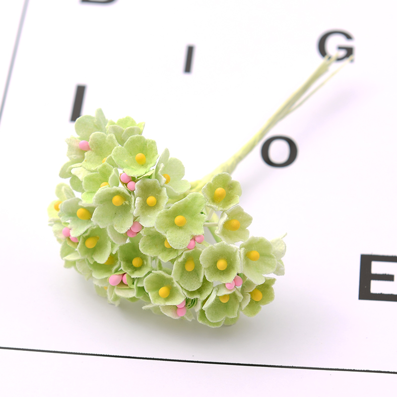 8pcs/1bunch Mini Paper Rose Fl - Christmas Wreath Fake のレビューと価格