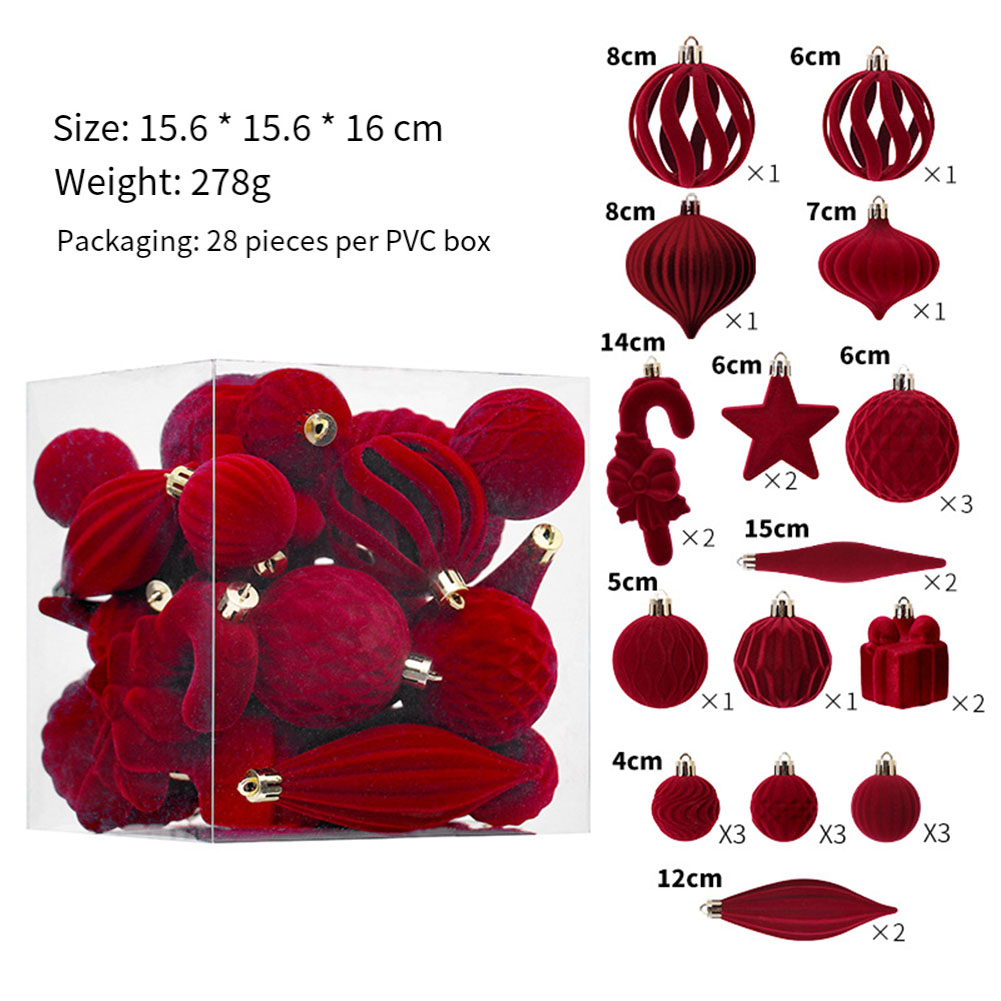  28PCS Christmas Balls Christ - Ornament Ball Set のレビューと価格