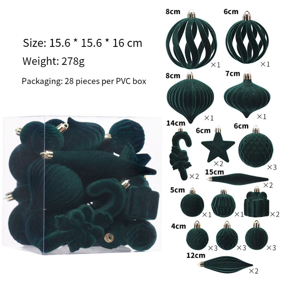  28PCS Christmas Balls Christ - Ornament Ball Set のレビューと価格