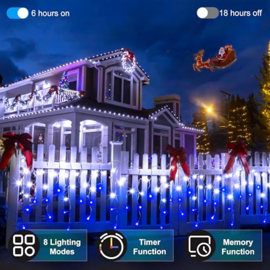 612 LED 60Feet Christmas Light - Christmas Lights Outdoor のレビューと価格