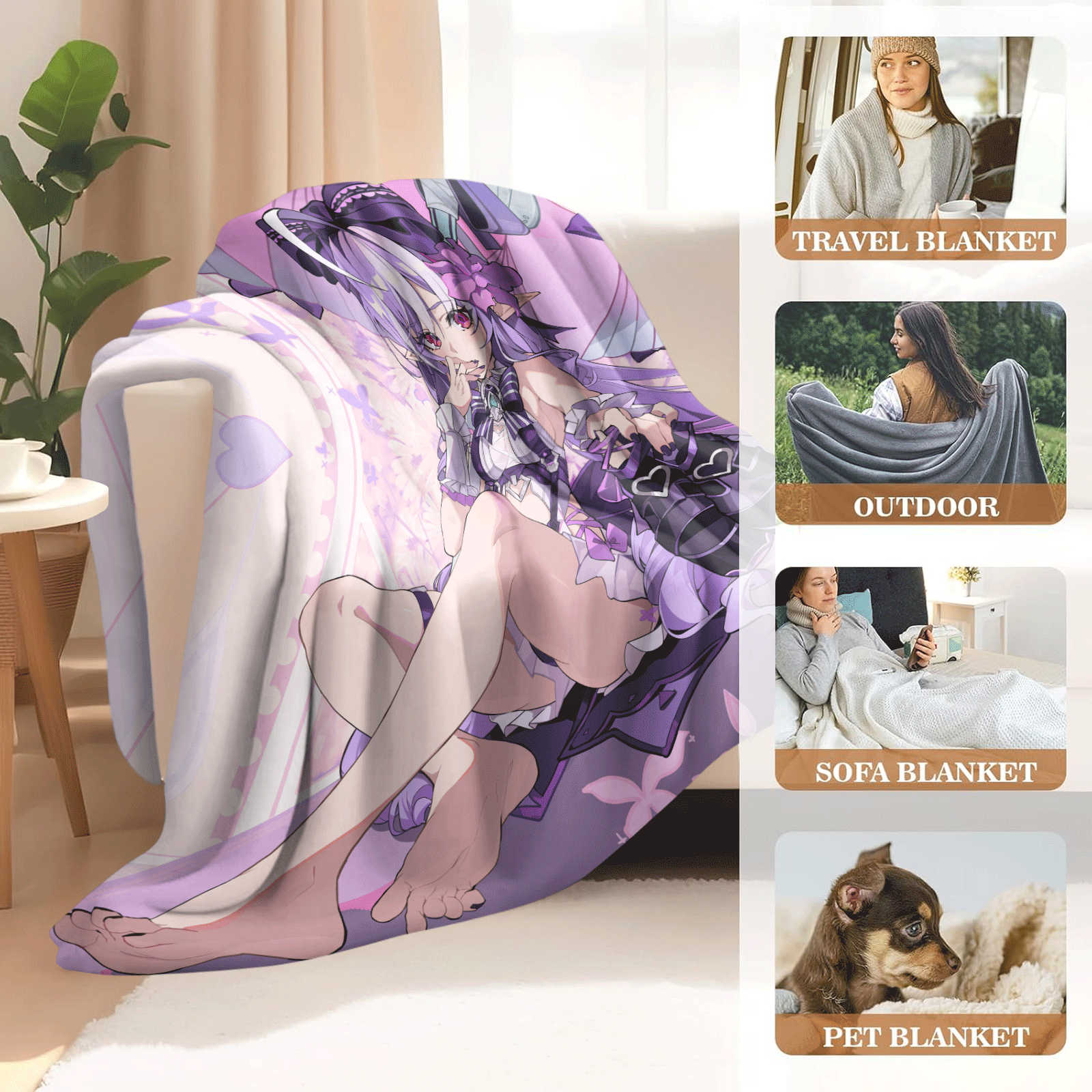 Cartoon Zenless Zone Zero  Fla - Christmas Throw Blanket のレビューと価格