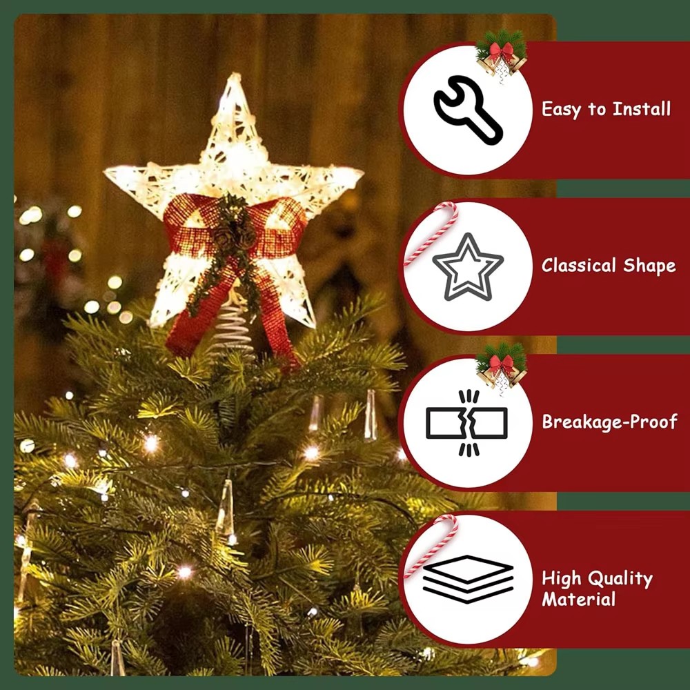 Christmas Tree LED Star Tree T - Star Tree Topper のレビューと価格