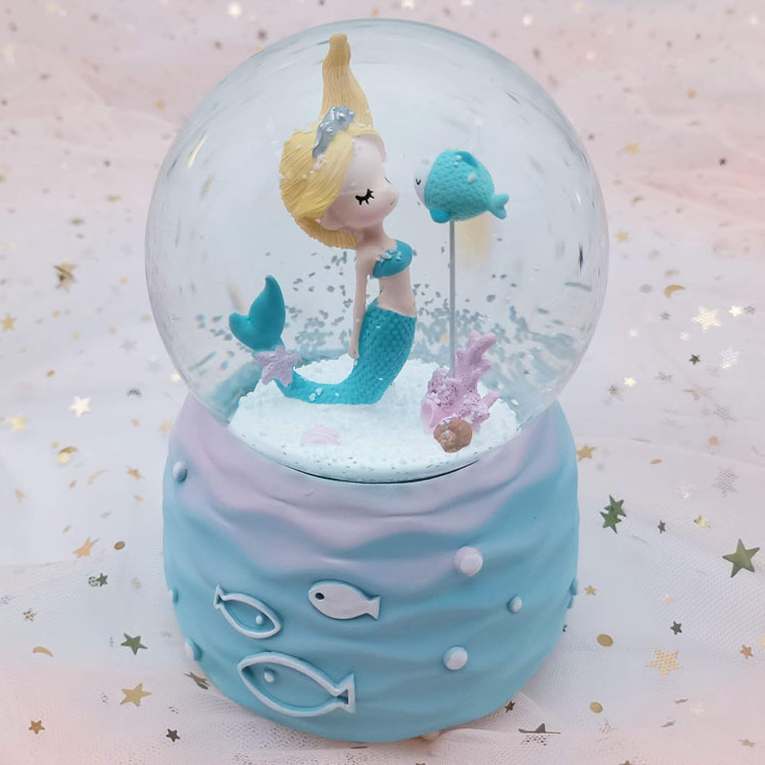 Mermaid Snow Globe Music Box w - Snow Globe Musical のレビューと価格