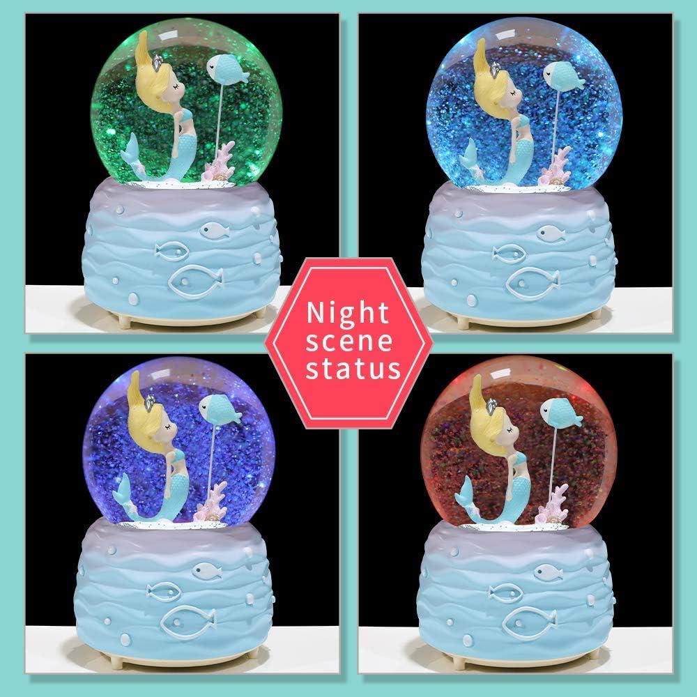 Mermaid Snow Globe Music Box w - Snow Globe Musical のレビューと価格