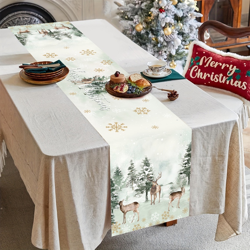 Christmas Table Runner Merry C - Christmas Table Runner のレビューと価格