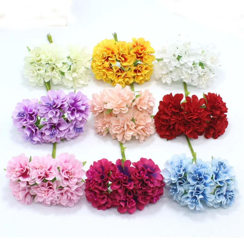 18PCS Bouquet Artificial Flowe - Christmas Wreath Fake のレビューと価格