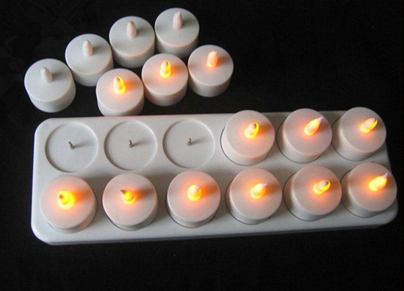 Set of 12 Rechargeable led can - Holiday Candle Set のレビューと価格