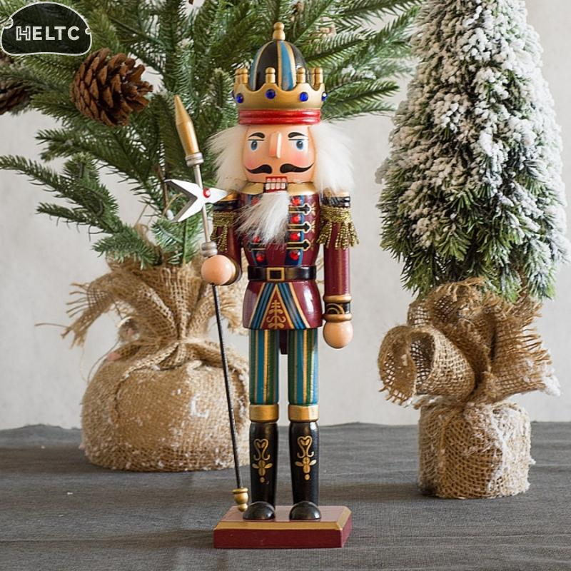 1Pcs 30CM Cartoon Walnut Soldi - Nutcracker Figurine のレビューと価格