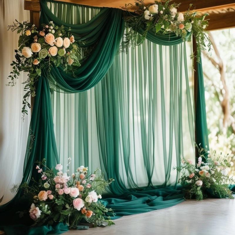 DIY Decor Dark Green Backdrop  - Christmas Table Runner のレビューと価格