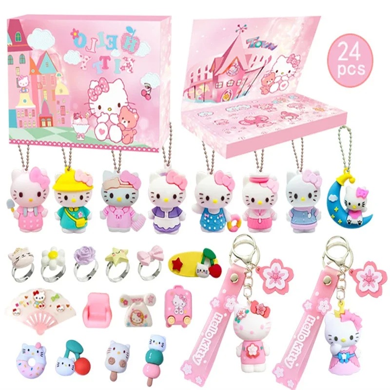 24pcs Cartoon Sanrios Anime He - Advent Calendar Gift のレビューと価格