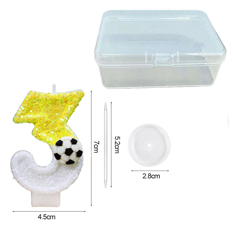 Yellow White Sequins Sports Fo - Holiday Candle Set のレビューと価格