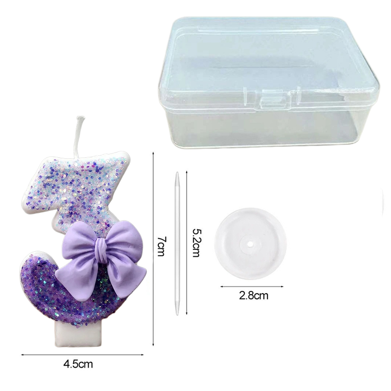 Creative Glitter Gradual Purpl - Holiday Candle Set のレビューと価格