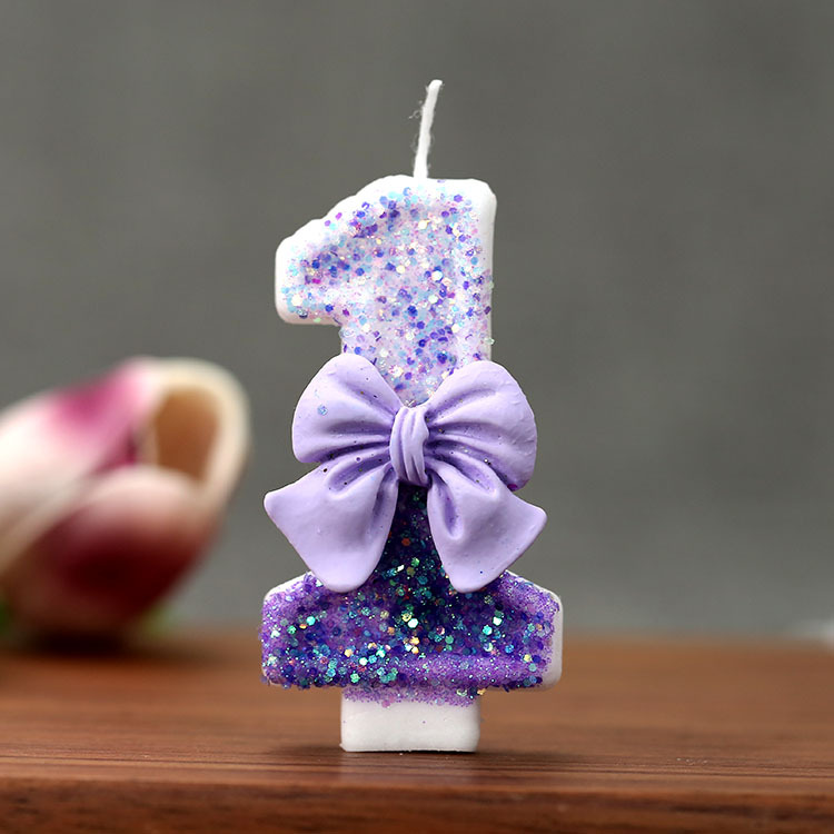 Creative Glitter Gradual Purpl - Holiday Candle Set のレビューと価格