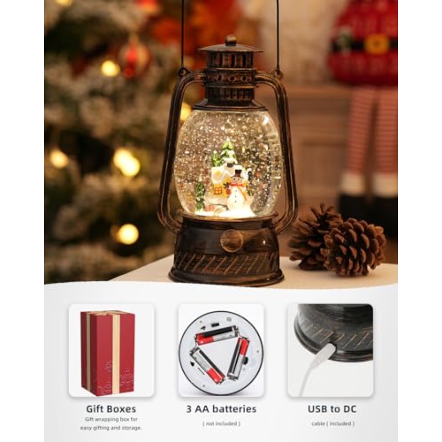 Christmas Decorations Snow Glo - Snow Globe Musical のレビューと価格