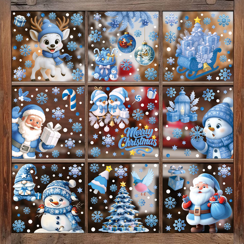 1Set Christmas Snowflake Windo - Snowflake Window Decal のレビューと価格