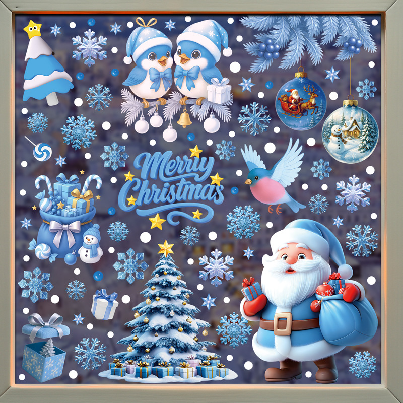 1Set Christmas Snowflake Windo - Snowflake Window Decal のレビューと価格
