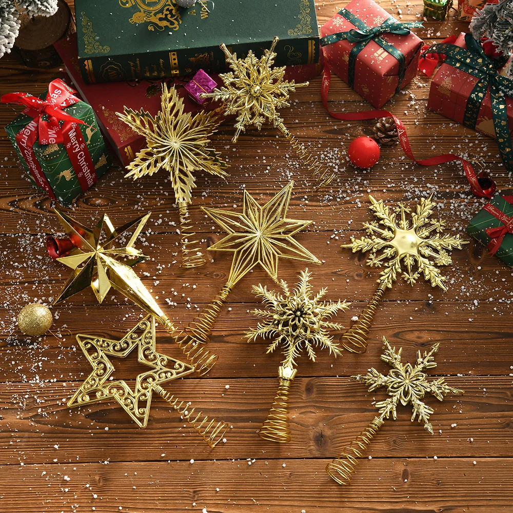 Gold Glitter Metal Tree Topper - Star Tree Topper のレビューと価格