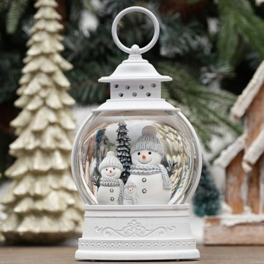 Christmas Snow Globe Lantern M - Snow Globe Musical のレビューと価格