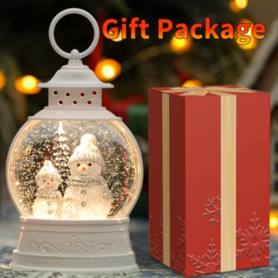 Christmas Snow Globe Lantern M - Snow Globe Musical のレビューと価格