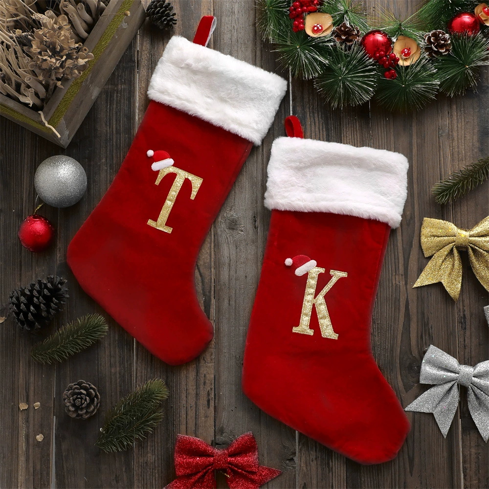 New Creative Alphabet Christma - Christmas Stocking Hanging のレビューと価格