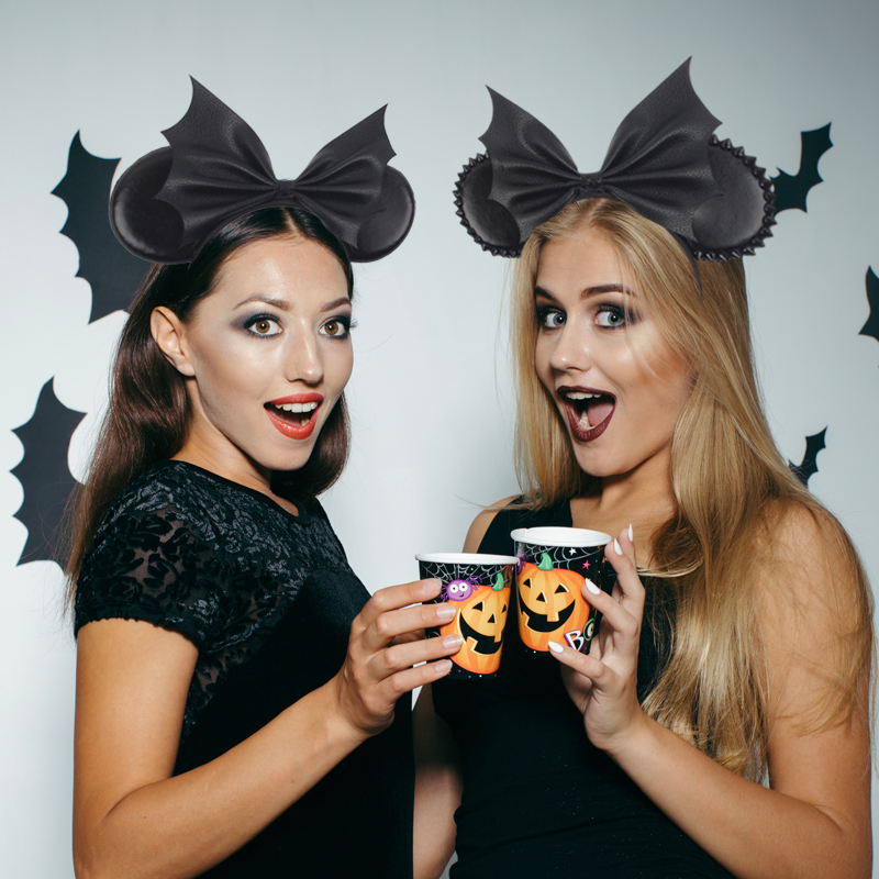 NEW Halloween Mouse Ears Headb - Ribbon Bow Gift のレビューと価格