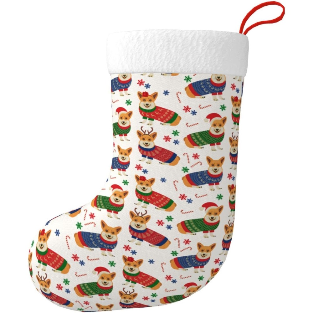Christmas Corgi Dog Christmas  - Christmas Stocking Hanging のレビューと価格