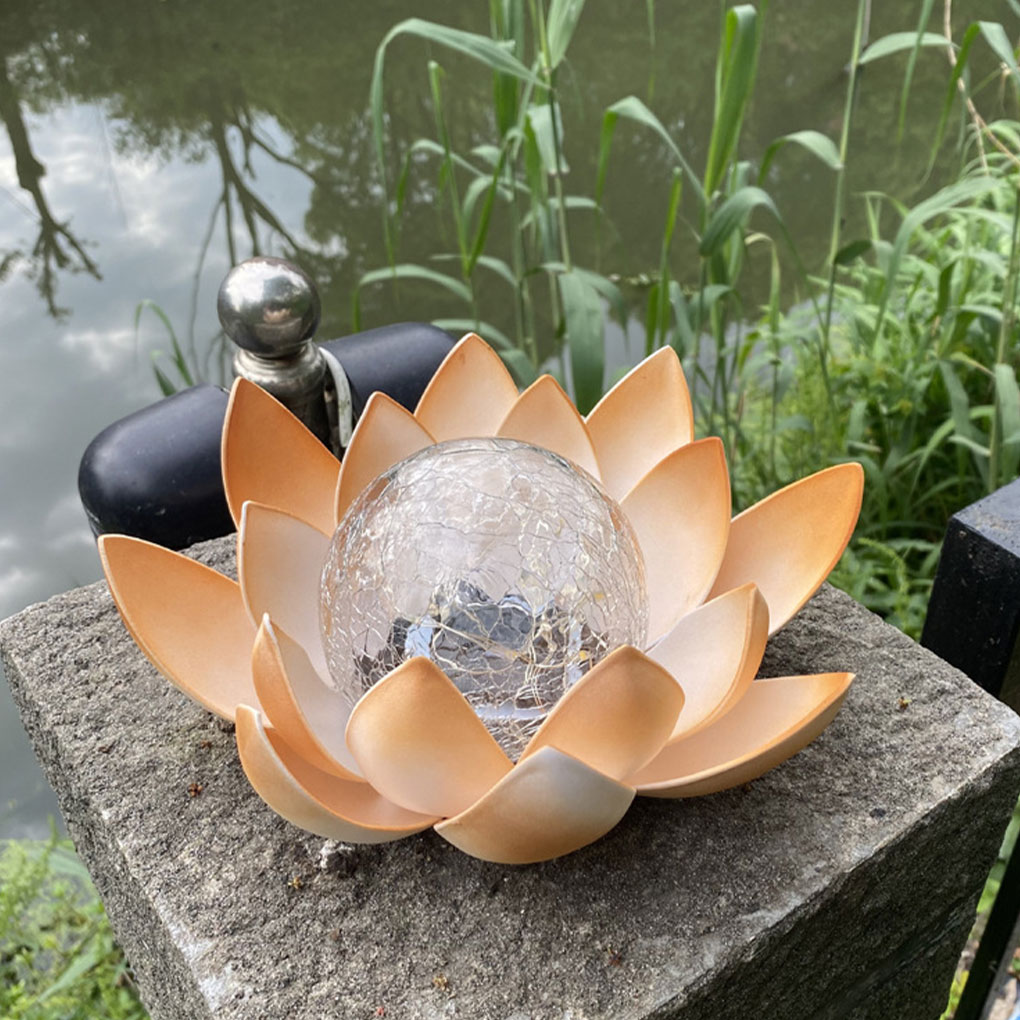 Lotus Shaped Garden Solar Ligh - Christmas Lights Outdoor のレビューと価格