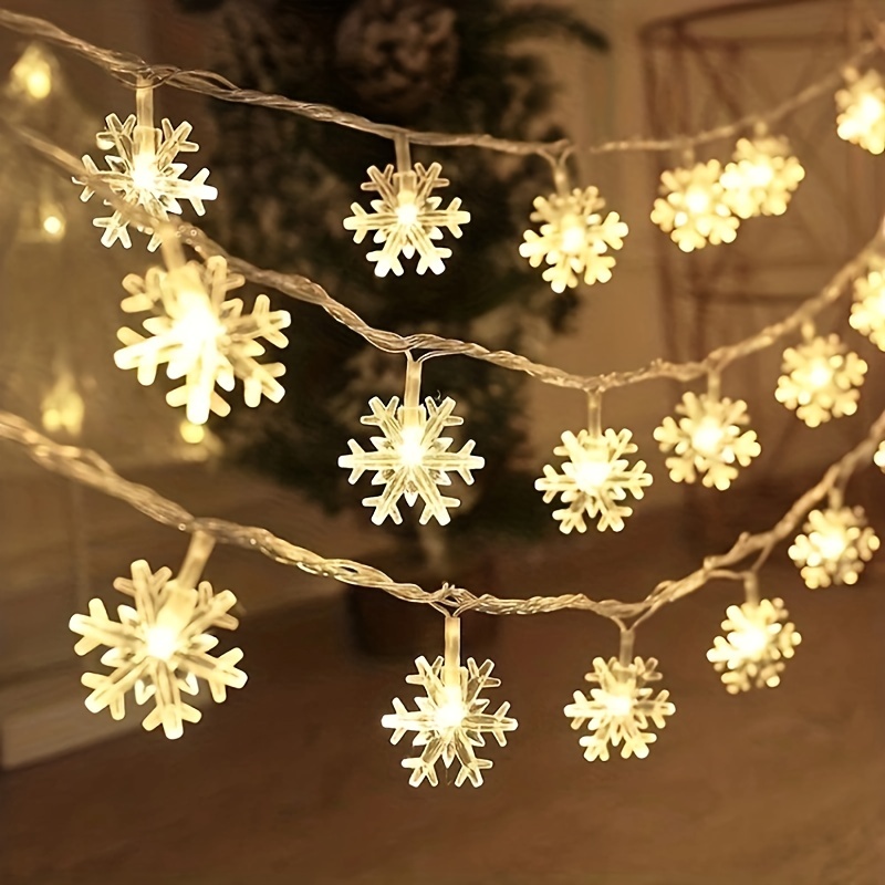3m LED Snowflake Curtain Light - Led Fairy String Lights のレビューと価格