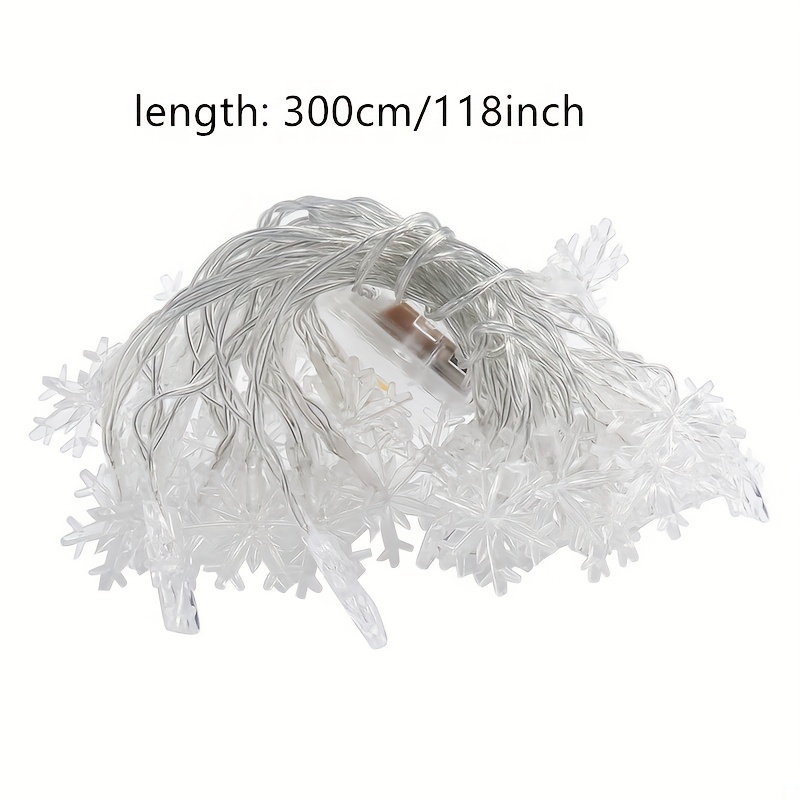 3m LED Snowflake Curtain Light - Led Fairy String Lights のレビューと価格
