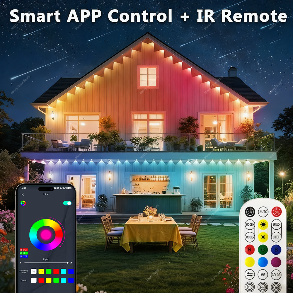Permanent Outdoor Eave Lights  - Led Fairy String Lights のレビューと価格