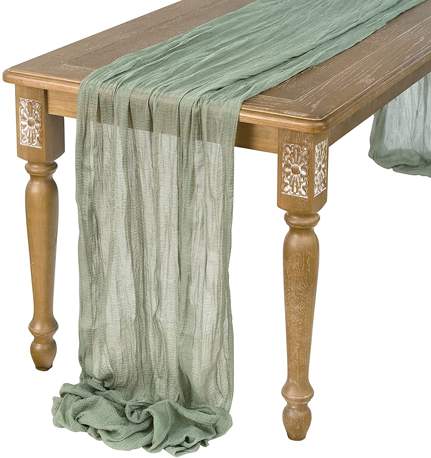 Semi-Sheer Gauze Wedding Party - Christmas Table Runner のレビューと価格