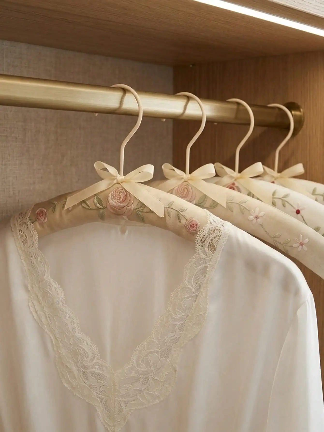 Embroidery-Covered Hanging Rac - Ribbon Bow Gift のレビューと価格
