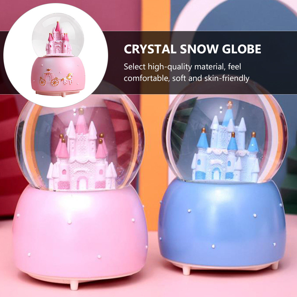 1Pcs Music Snow Globe Desktop  - Snow Globe Musical のレビューと価格
