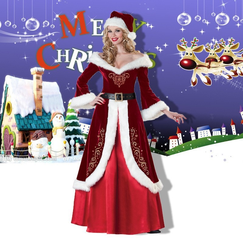 Santa Claus Costume Women Men  - Elf Costume Christmas のレビューと価格