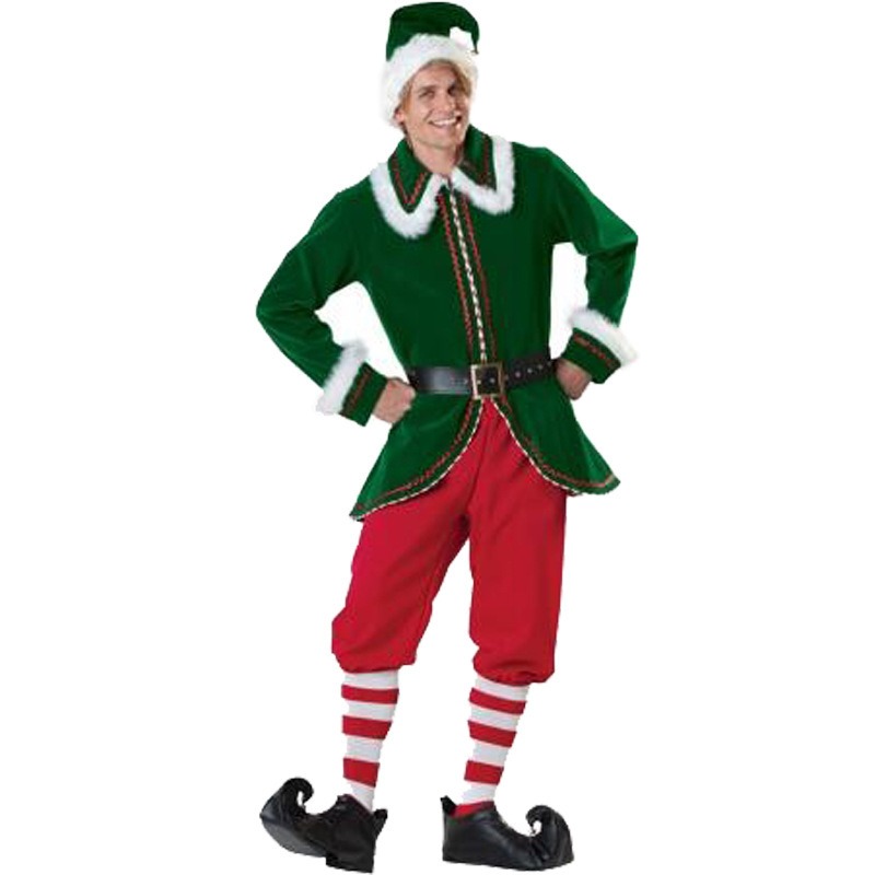 Santa Claus Costume Women Men  - Elf Costume Christmas のレビューと価格